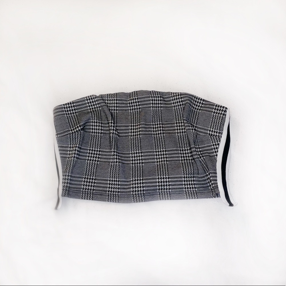 Papaya Clothing Plaid Tube Top